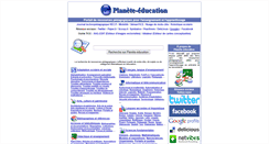 Desktop Screenshot of planete-education.com