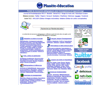 Tablet Screenshot of planete-education.com