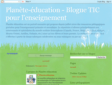 Tablet Screenshot of blogue.planete-education.com